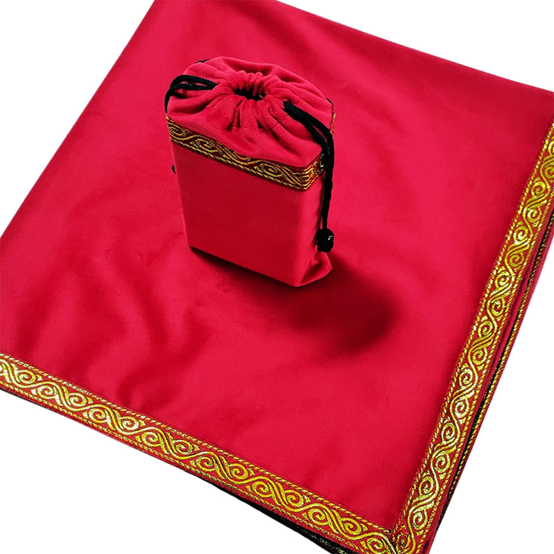 Tablecloth with Tarot Thunder Pattern Border