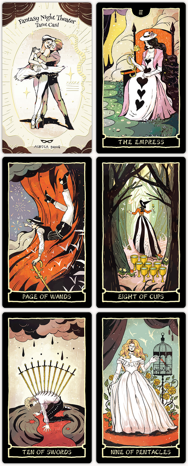 FANTYASY NIGHT  THE ATER Tarot Card