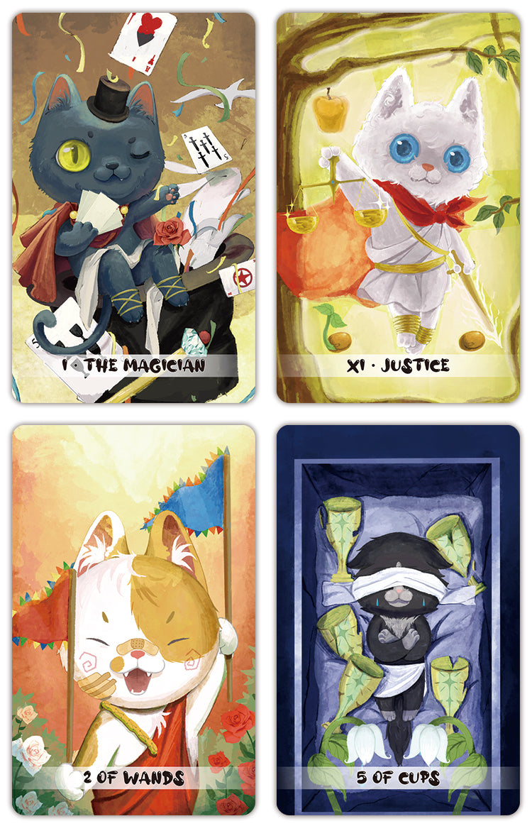 Fantasy Cat Kingdom Tarot Card