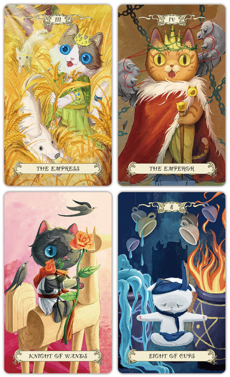 Fantasy Cat Kingdom Tarot Card