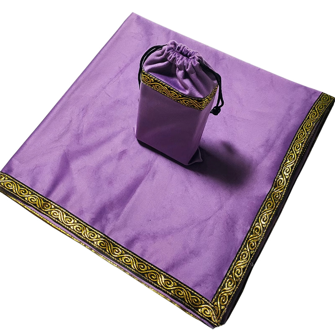 Tablecloth with Tarot Thunder Pattern Border