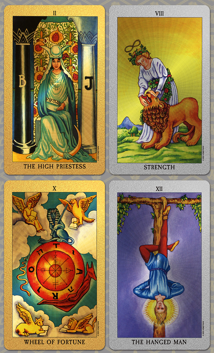 The Golden/Silver Card Waite Tarot Deck