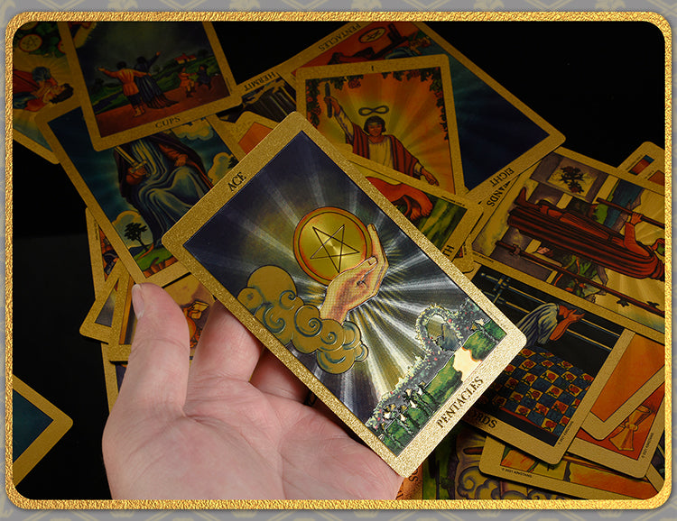 The Golden/Silver Card Waite Tarot Deck