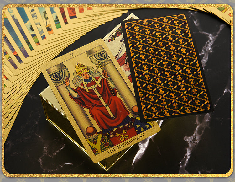 The Golden/Silver Card Waite Tarot Deck