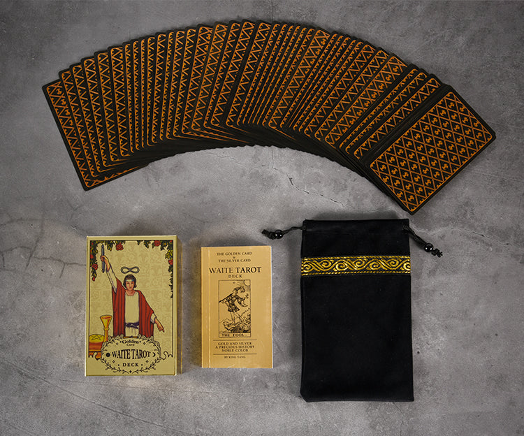 The Golden/Silver Card Waite Tarot Deck