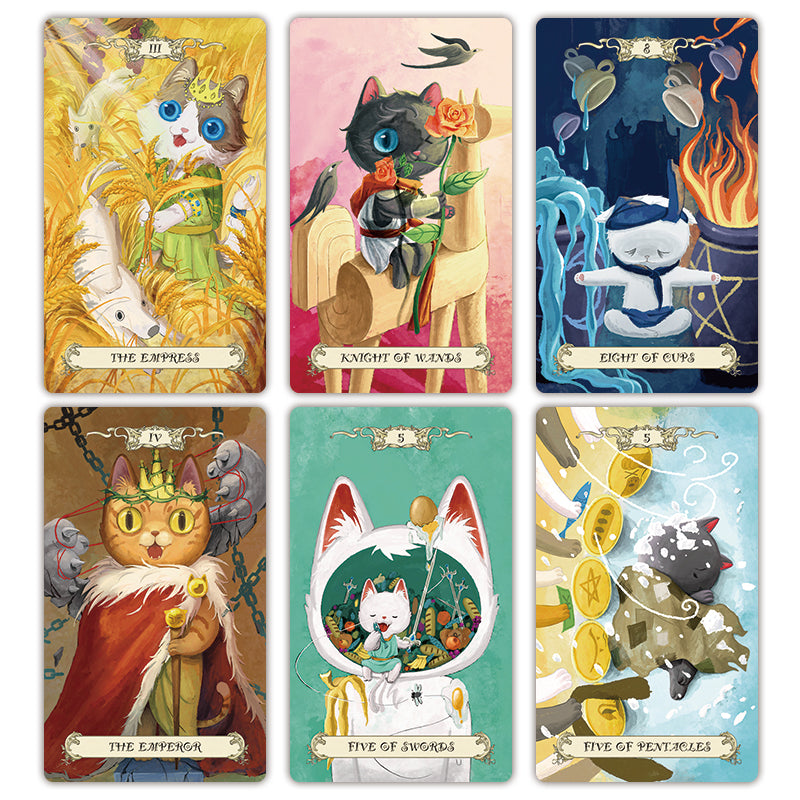 Fantasy Cat Kingdom Tarot Card