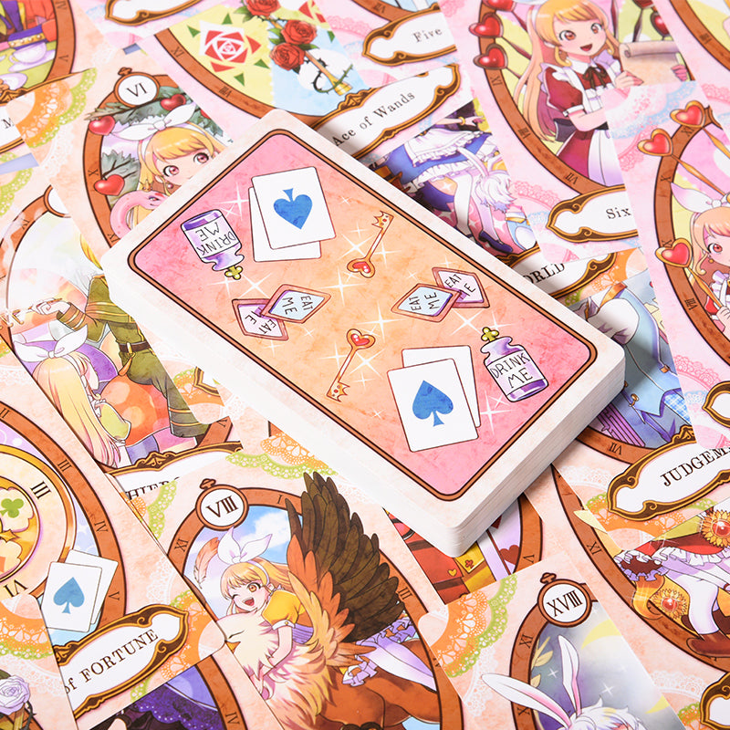 Alice in Luna's Tarot Deck,78 Cute Tarot Cards for Beginners