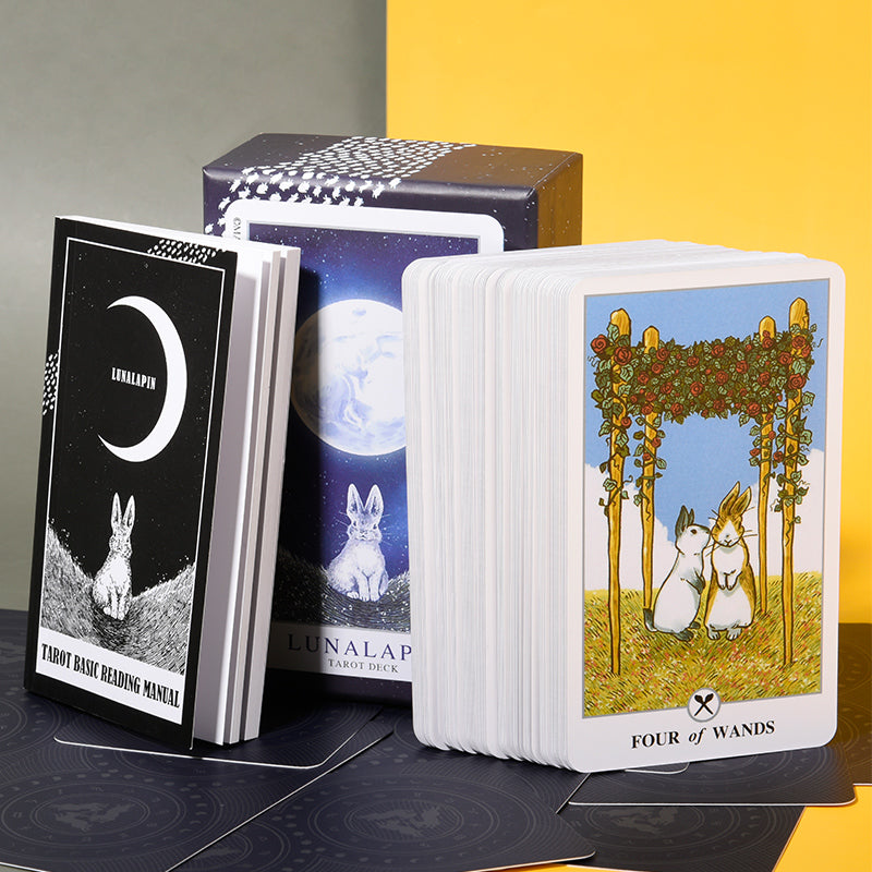 Lunalapin Rabbit Tarot,Tarot Card and Book Sets for Beginners